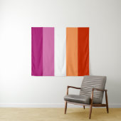 Lesbian Pride Flag LGBTQ Wandkleed (In Situ (horizontaal))