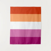 Lesbian Pride Flag LGBTQ Wandkleed (Voorkant)