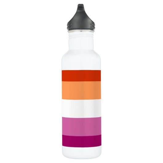 Lesbian Pride Flag LGBTQ Waterfles (Rechts)