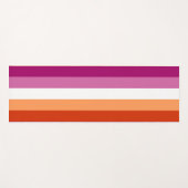 Lesbian Pride Flag LGBTQ Yogamat (Voorkant (horizontaal))