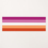 Lesbian Pride Flag LGBTQ Yogamat (Voorkant (horizontaal))