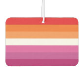 Lesbian Pride Flag Luchtverfrisser (Voorkant)