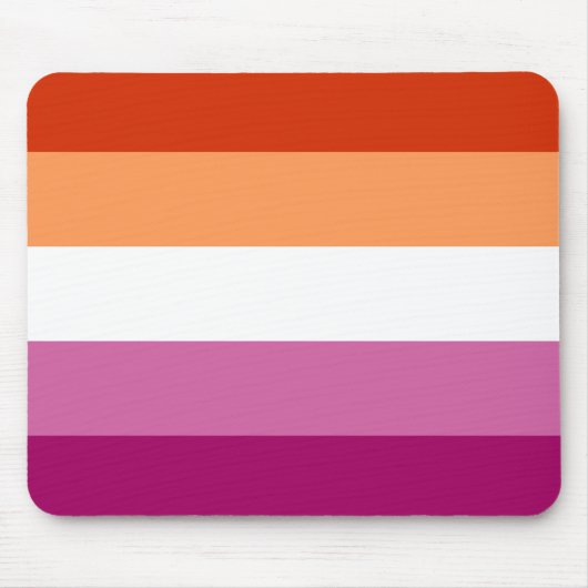 Lesbian Pride Flag Muismat (Voorkant)