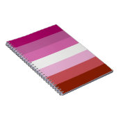 Lesbian Pride Flag Notitieboek (Rechterzijde)