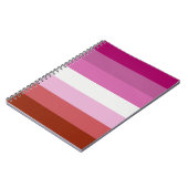 Lesbian Pride Flag Notitieboek (Linkerzijde)