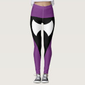 Lesbian Pride Flag Paars Ax Leggings (Voorkant)