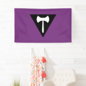 Lesbian Pride Flag Paars Ax Spandoek (Insitu)