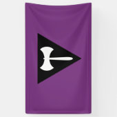 Lesbian Pride Flag Paars Ax Spandoek (Verticaal)