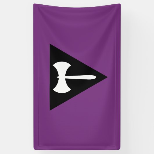 Lesbian Pride Flag Paars Ax Spandoek (Verticaal)