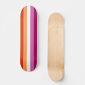 Lesbian Pride Flag Persoonlijk Skateboard (Voorkant)