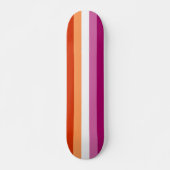 Lesbian Pride Flag Persoonlijk Skateboard (Voorkant)