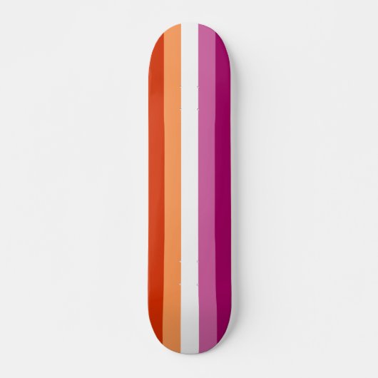 Lesbian Pride Flag Persoonlijk Skateboard (Voorkant)