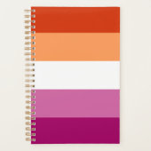Lesbian Pride Flag Planner (Voorkant)