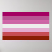Lesbian Pride Flag Poster (Voorkant)