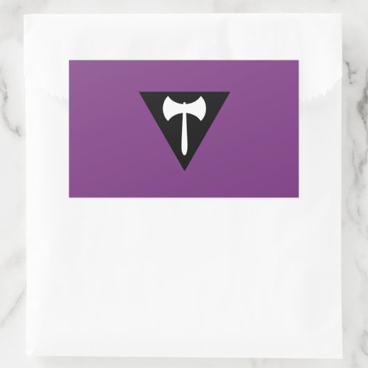 Lesbian Pride Flag Rechthoekige Sticker (Tas)