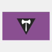 Lesbian Pride Flag Rechthoekige Sticker (Voorkant)