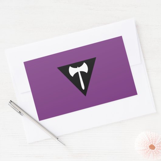 Lesbian Pride Flag Rechthoekige Sticker (Envelop)