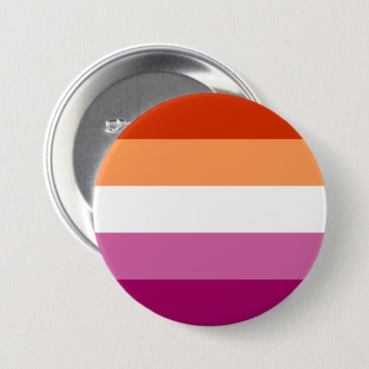 Lesbian Pride Flag Ronde Button 7,6 Cm (Voorkant /achterkant)