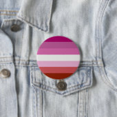 Lesbian Pride Flag Ronde Button 7,6 Cm (In situ)