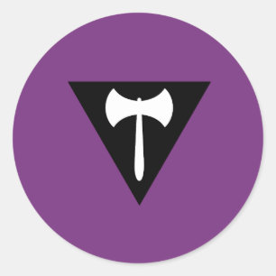 Lesbian Pride Flag Ronde Sticker