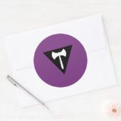 Lesbian Pride Flag Ronde Sticker (Envelop)