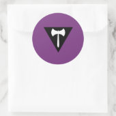 Lesbian Pride Flag Ronde Sticker (Tas)