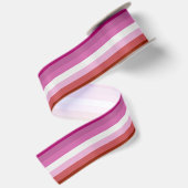 Lesbian Pride Flag Satijnen Lint (Achterkant)