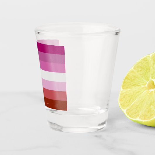 Lesbian Pride Flag Shot Glas (Rechts)