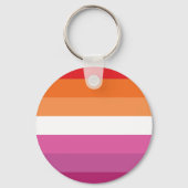 Lesbian Pride Flag Sleutelhanger (Voorkant)