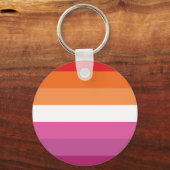 Lesbian Pride Flag Sleutelhanger (Voorkant)