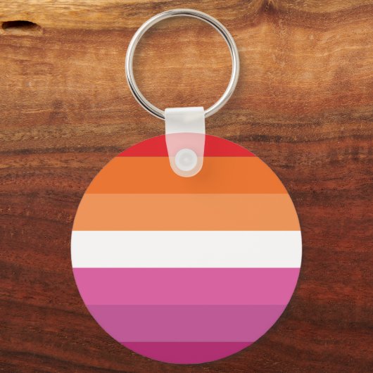 Lesbian Pride Flag Sleutelhanger (Voorkant)