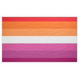 Lesbian Pride Flag (Sunset) Stof