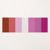 Lesbian Pride Flag Yogamat (Voorkant (horizontaal))