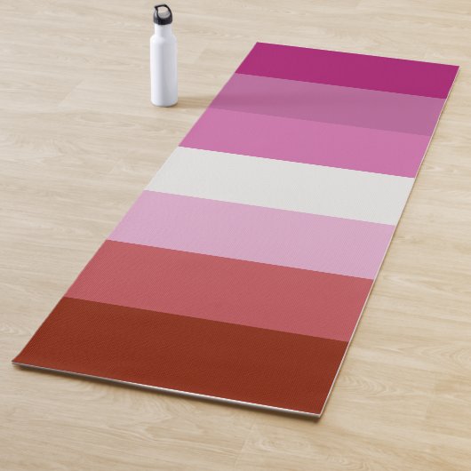 Lesbian Pride Flag Yogamat (In situ)