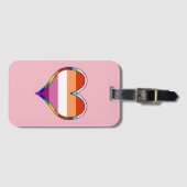 Lesbian Pride Heart Bagagelabel (Voorkant (horizontaal))