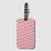 Lesbian Pride Heart Pattern Bagagelabel (Voorkant (verticaal))