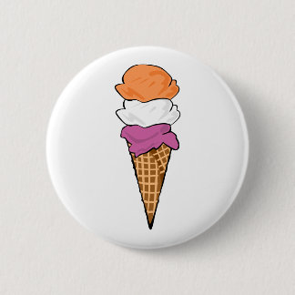 Lesbian Pride Ice Cream Ronde Button 5,7 Cm