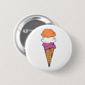 Lesbian Pride Ice Cream Ronde Button 5,7 Cm (Voorkant /achterkant)
