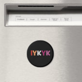 Lesbian Pride IYKYK Magneet (Insitu (Vaatwasser))