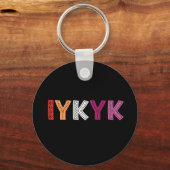Lesbian Pride IYKYK Sleutelhanger (Voorkant)