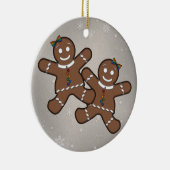 Lesbian Pride Kerstmis Gingerbrood Women Couple Keramisch Ornament (Rechts)