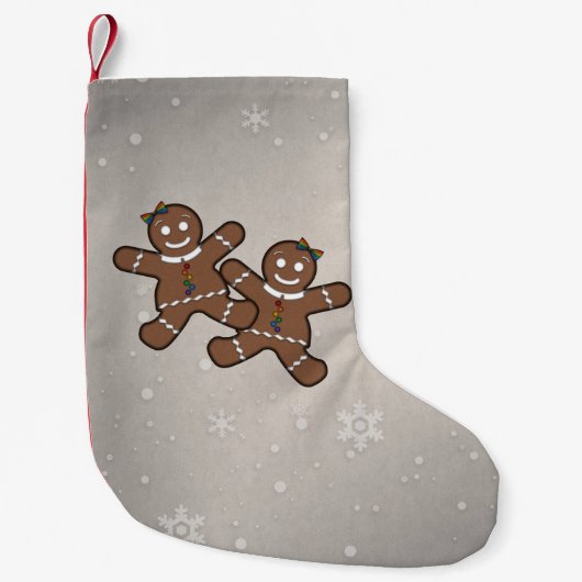Lesbian Pride Kerstmis Gingerbrood Women Couple Kleine Kerstsok (Voorkant)