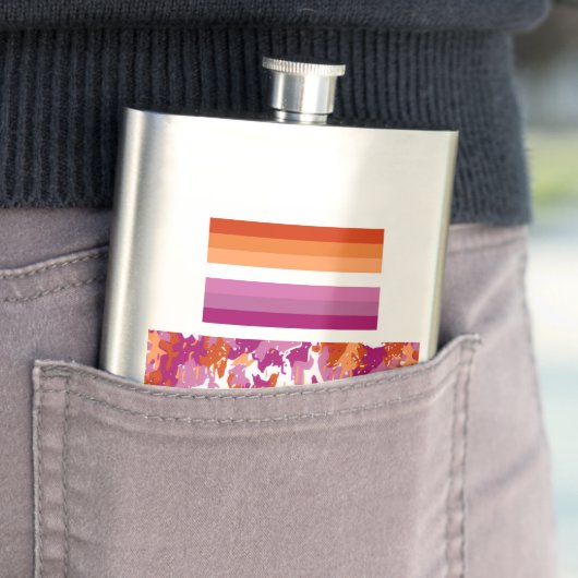 Lesbian Pride/Lesbian Camo Flacon (Voorbeeld)