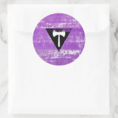 Lesbian Pride Paint (Labrys) Ronde Sticker (Tas)