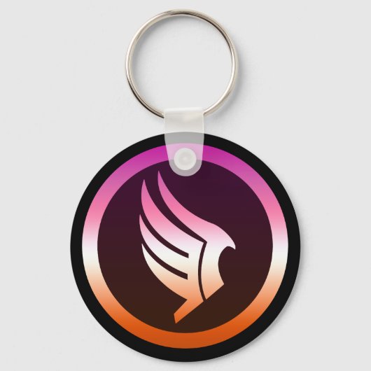 Lesbian Pride Paragon Mass Effect Icon Sleutelhanger (Achterkant)