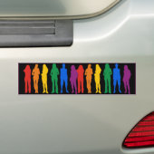 LESBIAN PRIDE -.png Bumpersticker (Op auto)