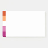 Lesbian Pride Post-it Notes (Voorkant)