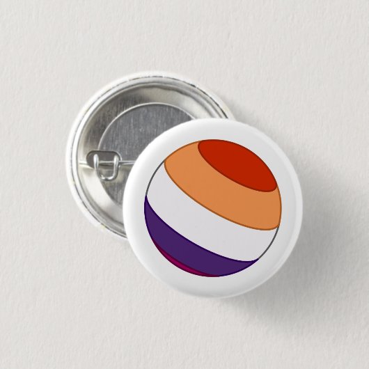Lesbian Pride Sphere Ronde Button 3,2 Cm (Voorkant /achterkant)