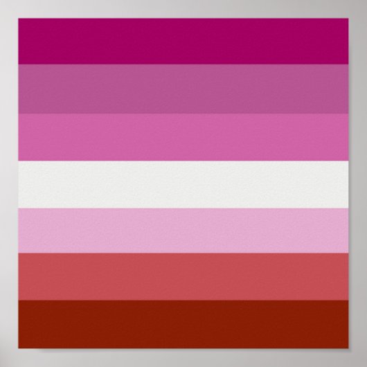 LESBIAN PRIDE STRIPES POSTER (Voorkant)