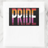 LESBIAN PRIDE T-shirt Rechthoekige Sticker (Tas)